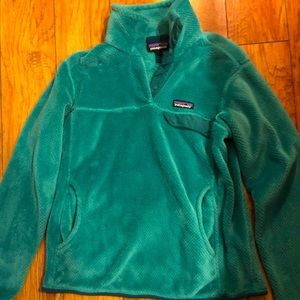 Patagonia Re-Tool Snap Fleece (Teal - Medium)